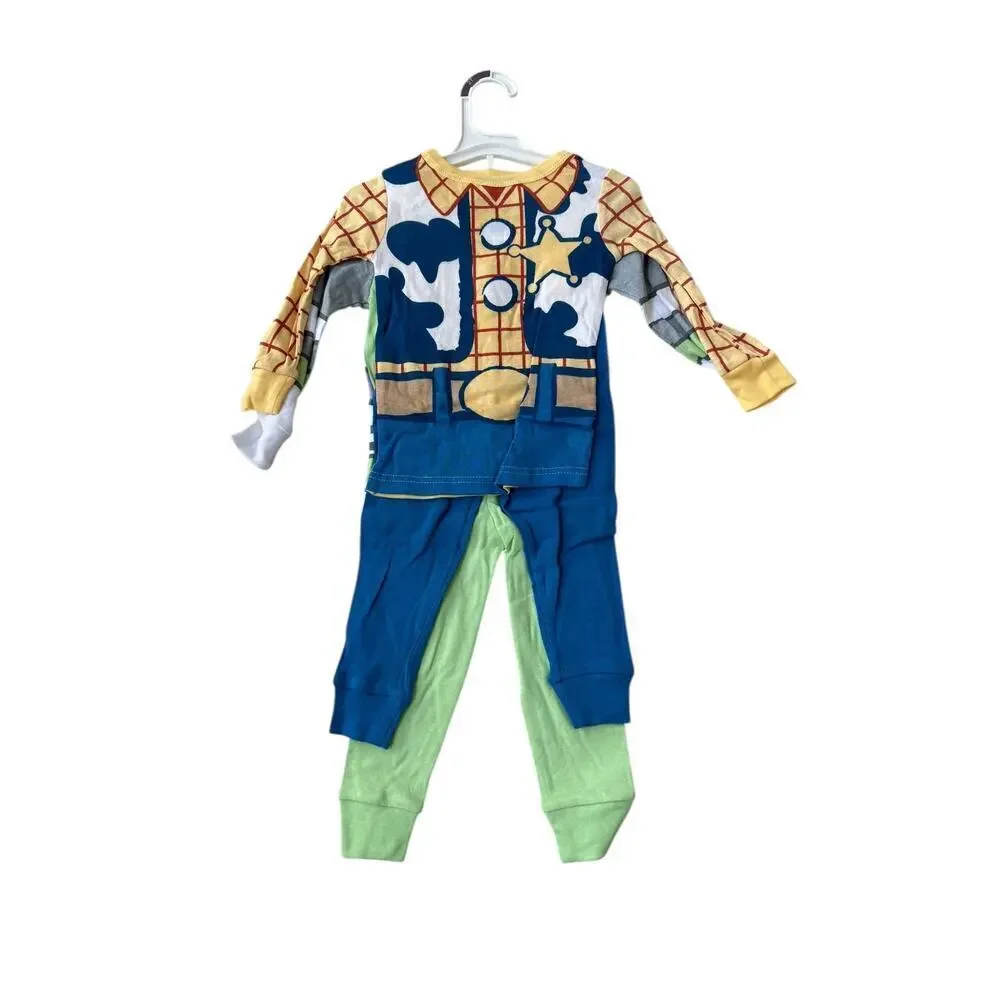 Toddler Boys 2T 4pc Snug Fit Toy Story Buzz & Woody Cotton Pajama Set - Picture 2 of 6